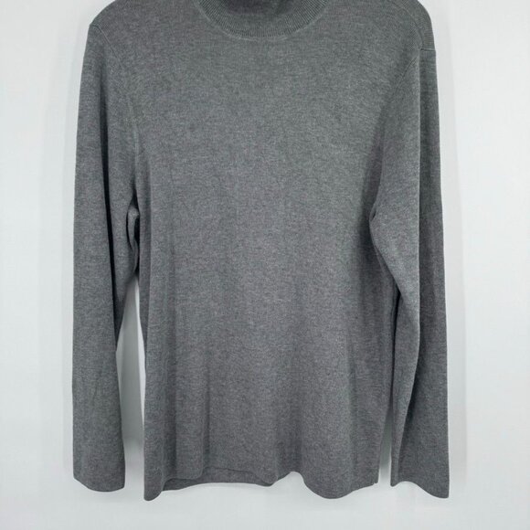 Chicos 3 womens Gray rachel Turtleneck Sweater long sleeve Size XL rayon - Picture 7 of 12